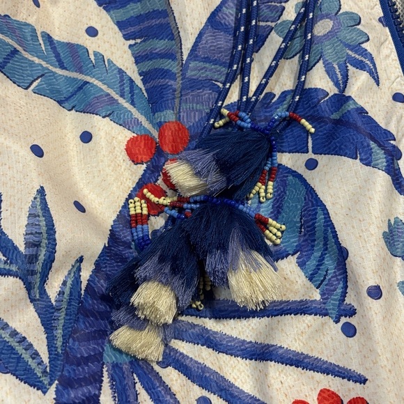 FARM RIO Off-White Jungle Chic windbreaker / rain jacket - Picture 5 of 13